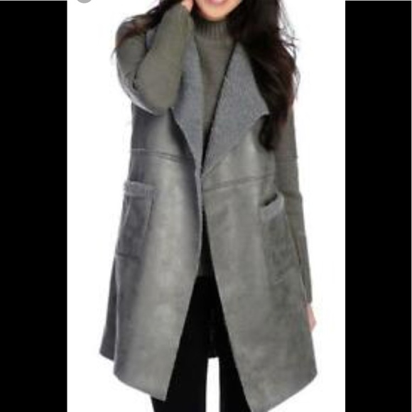 WD.NY Jackets & Blazers - WD•NY NWT Open Front Duster Cardigan  Gray Sz S